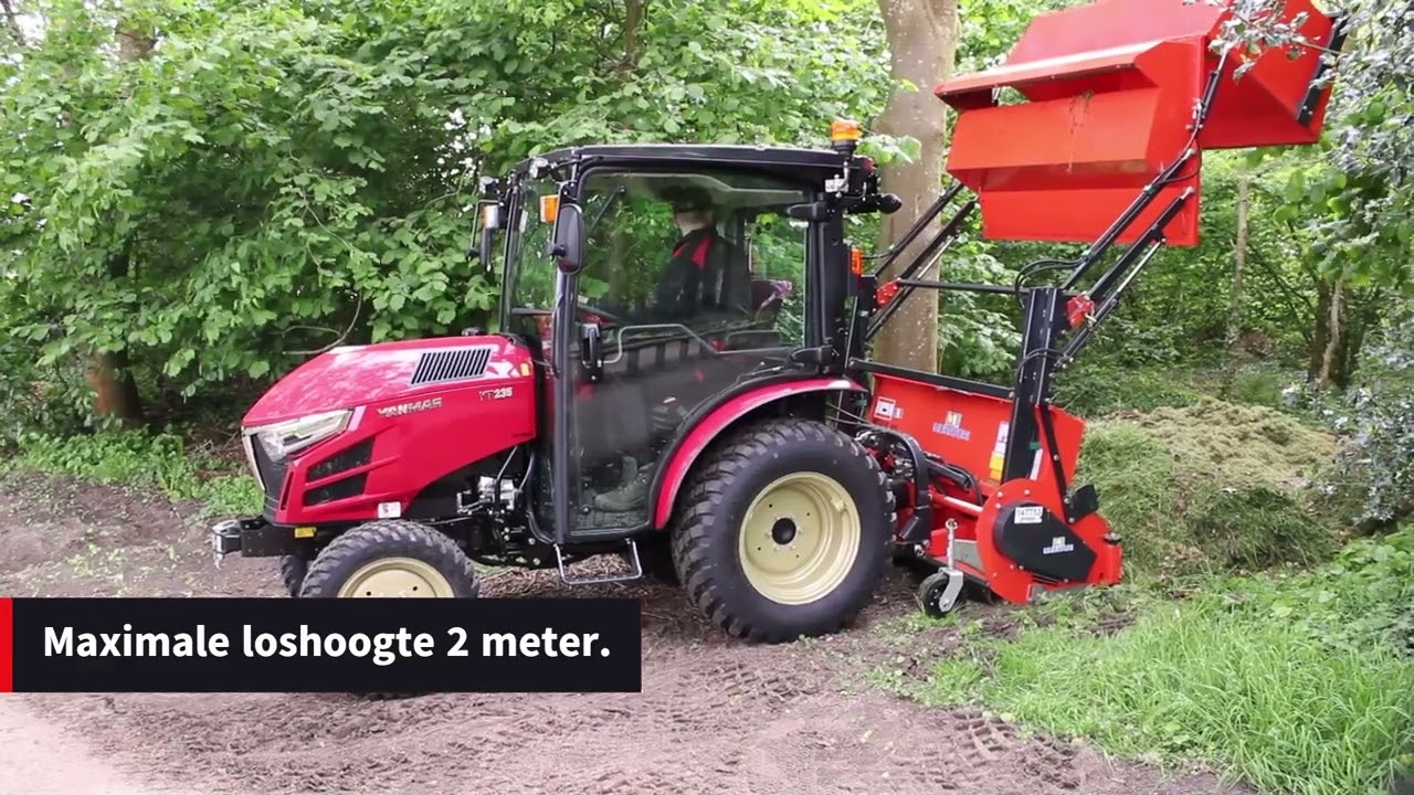 Muratori MT31RH hoogkiep klepelmaaiers met opvangbak