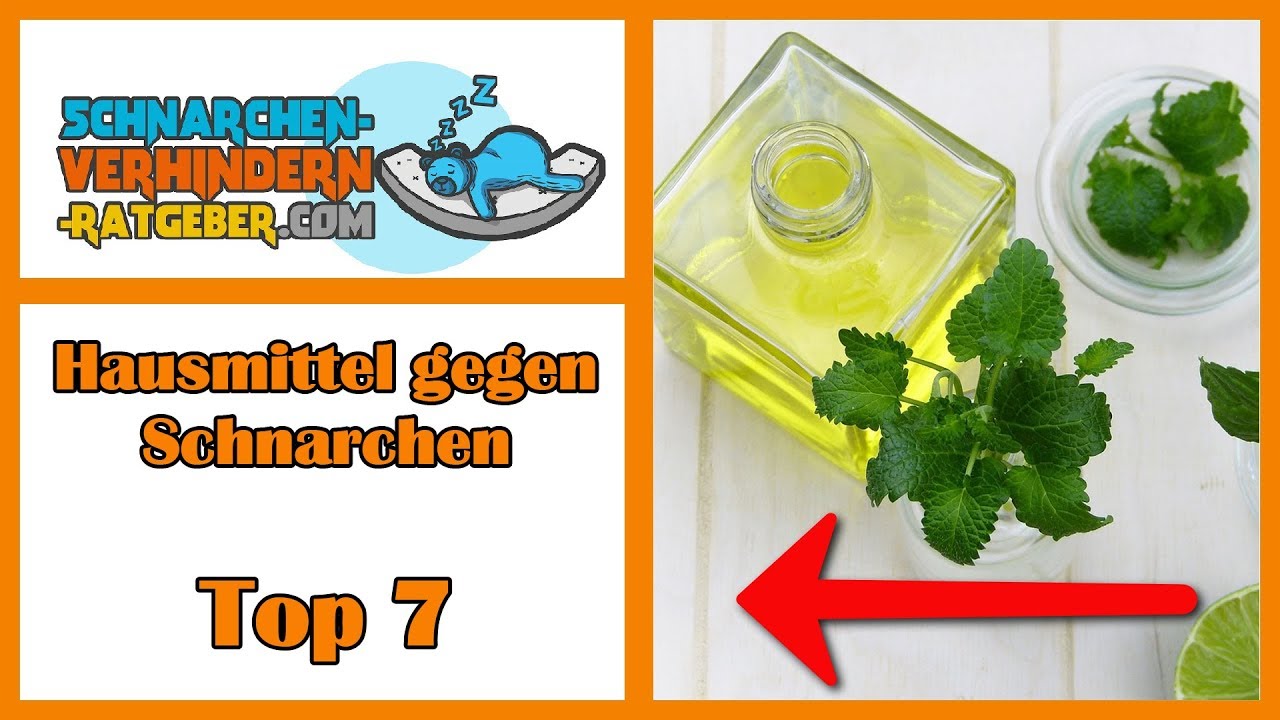 Hausmittel gegen Schnarchen - Top 7 🍀