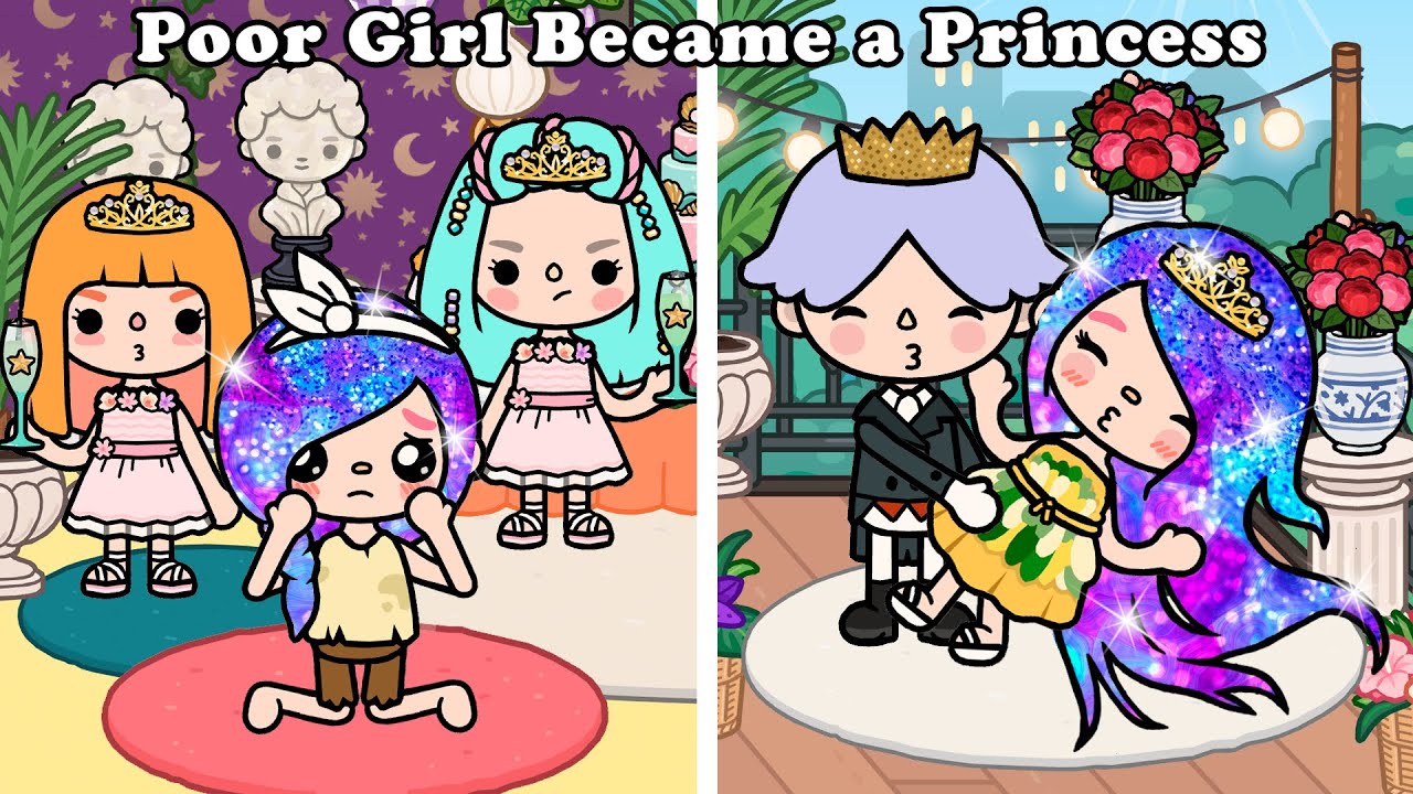 Poor Girl Became a Princess Because For Her Talent 💎👸 | Diamond hair | Toca boca | Toca Life World