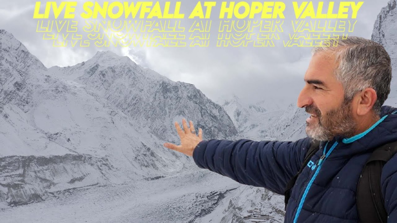 NEW YEAR FIRST LIVE SNOWFALL At Hoper Valley, Pakistan | Travelling Dude |