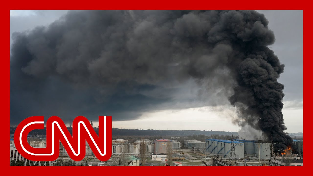 Russian missiles hit oil refinery in Ukrainian port city