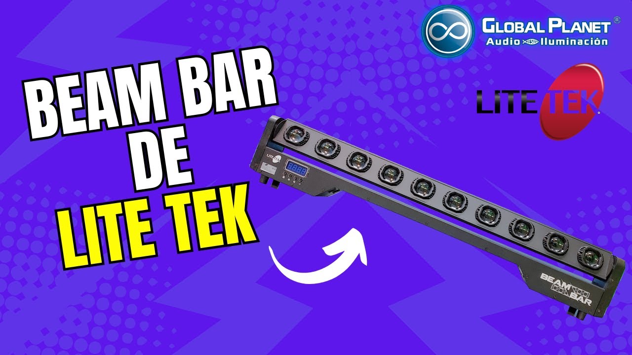BEAM BAR LITE TEK | UNA POTENTE BARRA LED CAPAZ DE ILUMINAR GRANDES ESCENARIOS