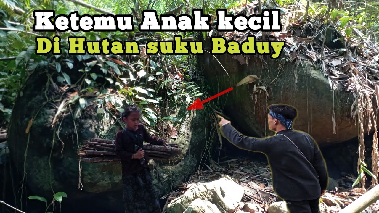 Berburu di hutan suku Baduy ketemu anak kecil Banyak buah-buahan Liar