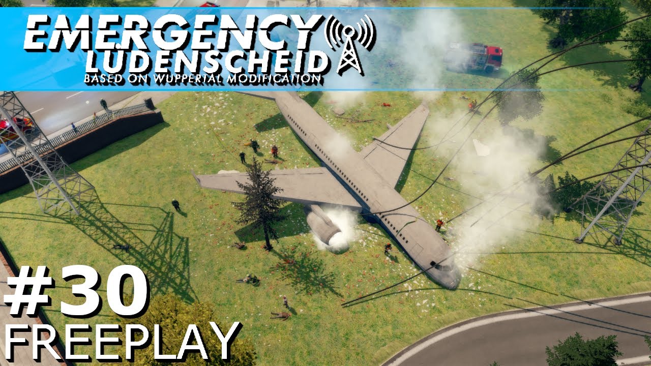 EMERGENCY 5 MODS/ Lüdenscheid/ Linzing #30: Flugzeugabsturz! [Gameplay/ no Commentary]