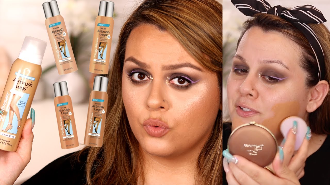 Using Sally Hansen Leg Makeup As Foundation | Drugstore Makeup |