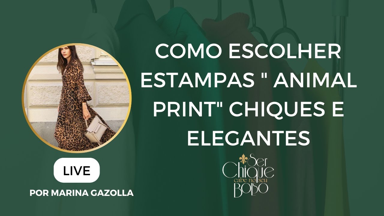 A escolha de peças elegantes em Animal Print