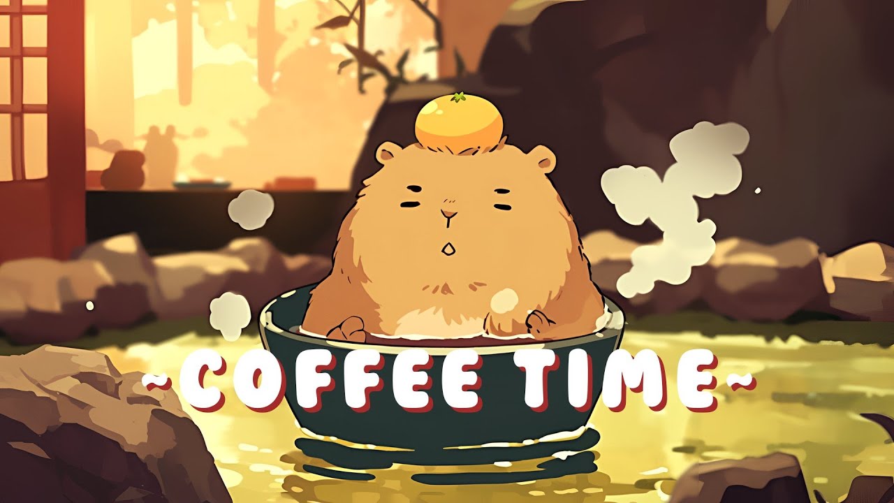 Capybara Beats & Lofi | Chill Jazz Beats to Relax/Study 🦫 🎵 🌙