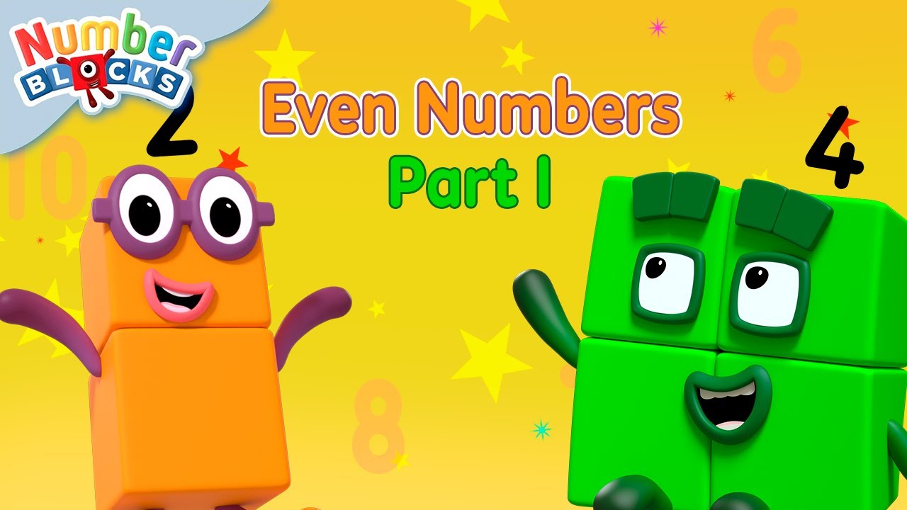 All Things Even! | Even Numbers - Part 1 🟠🟢🟣 | Counting 1 to 10 for Kids | @Numberblocks