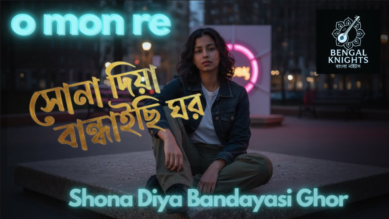 সোনা দিয়া বান্ধাইছি ঘর | Shona Diya Bandaysi Ghor (DNB - Fusion MIX) 4K AI Visuals - O Mon Re Remix