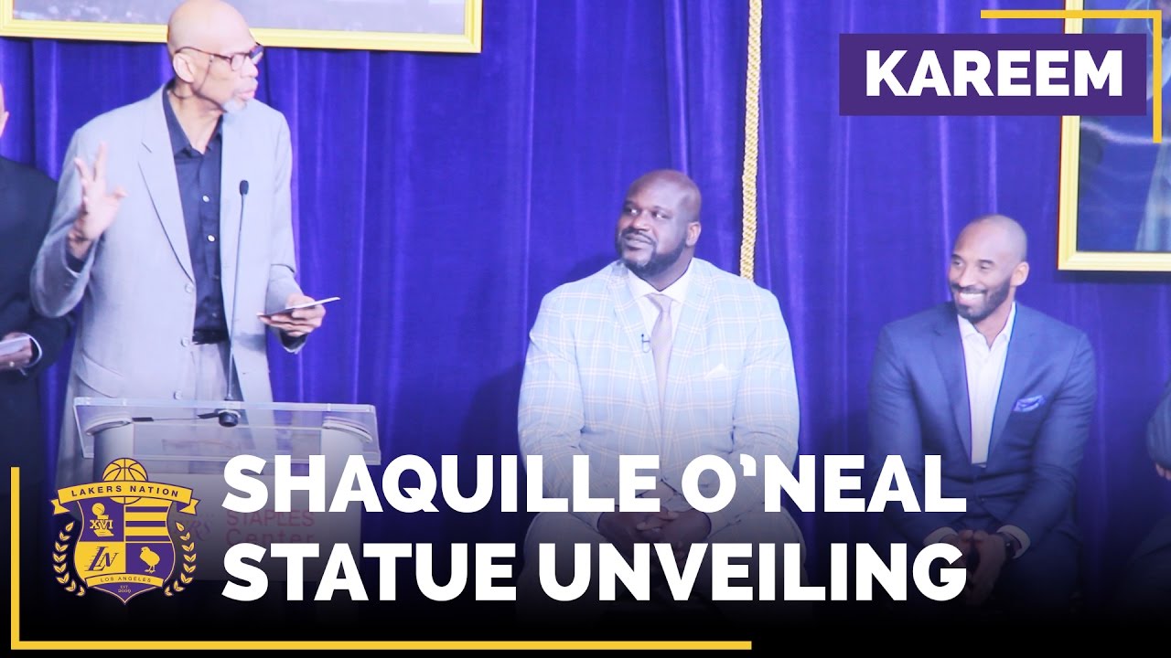 Kareem Abdul-Jabbar's Speech At Shaq's Statue Unveiling (He's Got Jokes!)