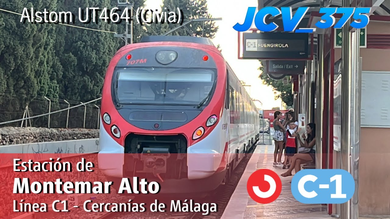 Estación de Montemar Alto | Línea C1 - Cercanías de Málaga (Alstom UT464 Civia) | JCV_375