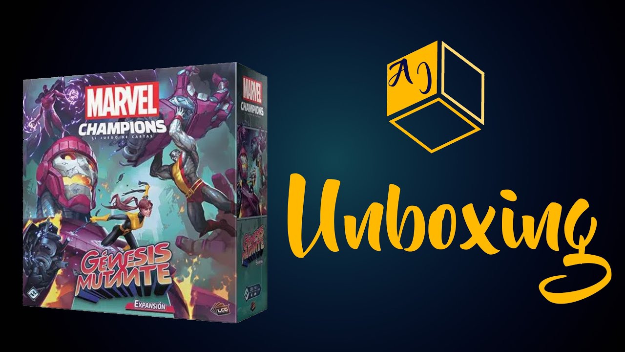 GÉNESIS MUTANTE expansión de campaña de MARVEL CHAMPIONS UNBOXING.