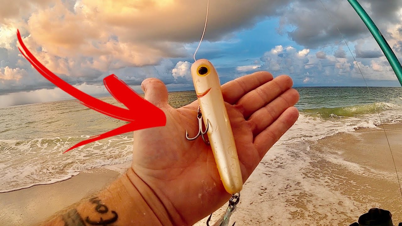 TOPWATER Surf Fishing BEFORE a MAJOR HURRICANE!!