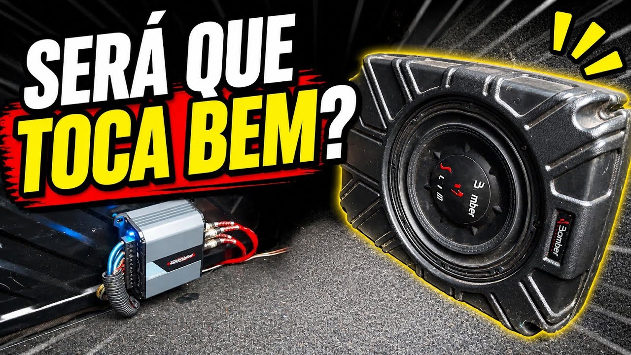 Subwoofer Bomber Slim 8 polegadas. Vale a pena?