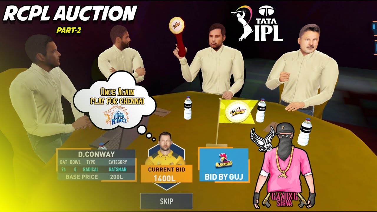 “RCPL AUCTION PART-2//Canway SOLD! Massive Auction Twist🔥”//GAMING SHIVA in Tamil.