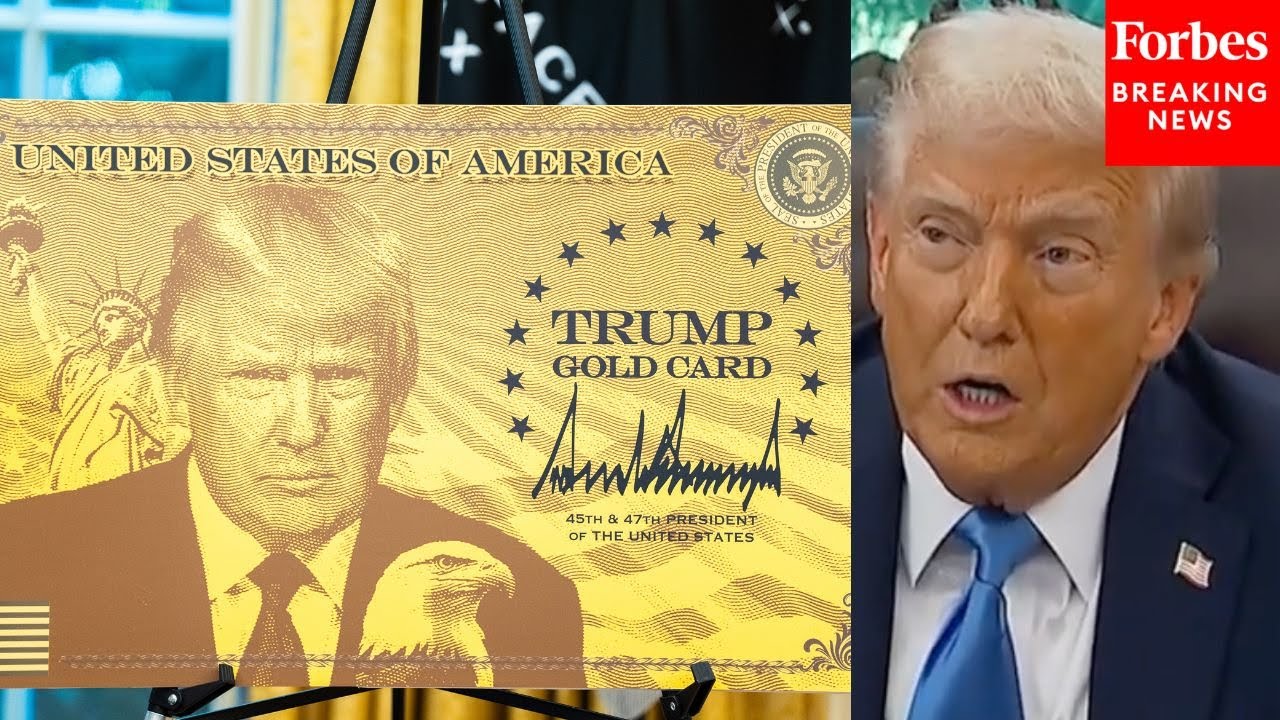 Trump Predicts His Trump Gold Card Visa 'Will Be Taking In Hundreds Of Billions Of Dollars'