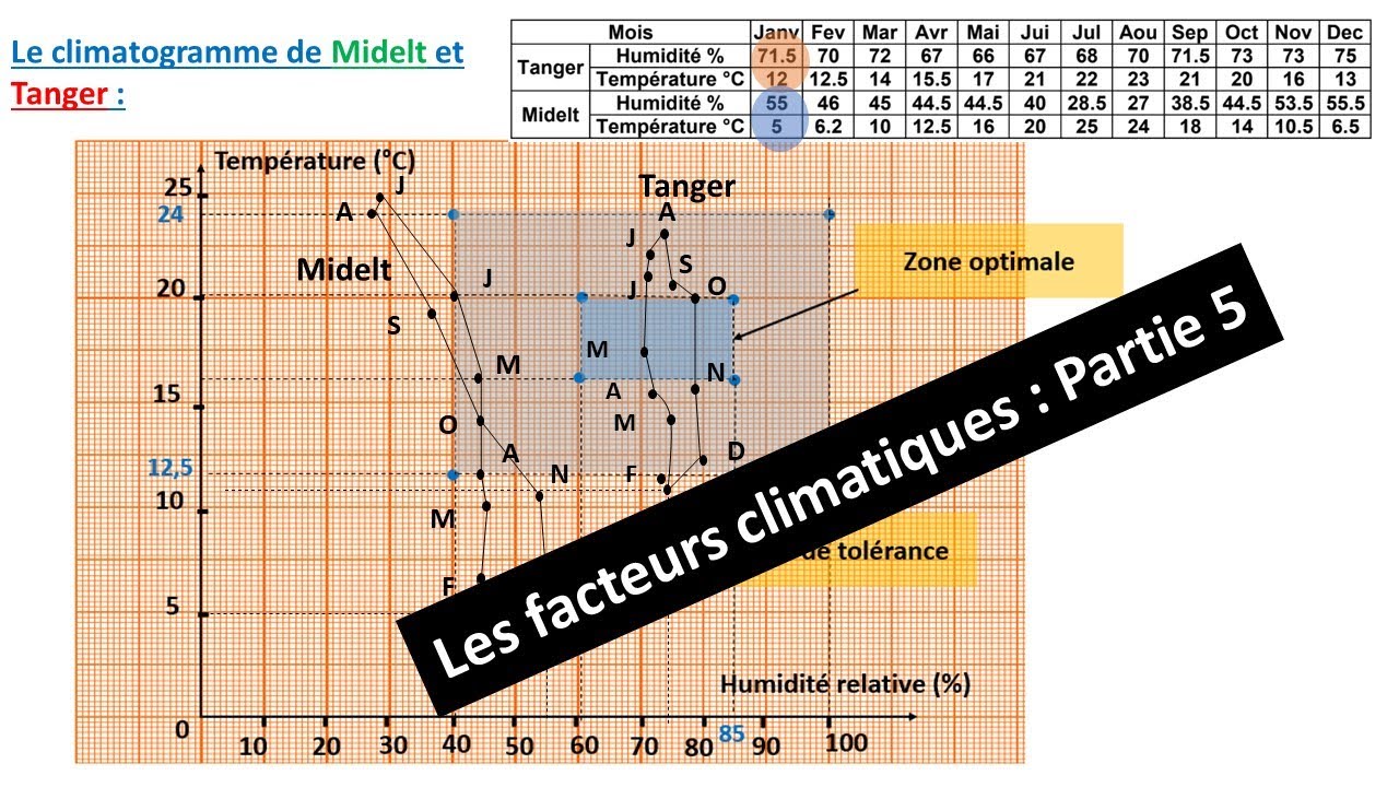 Les facteurs climatiques, Partie : 5 / L'écoclimatogramme et le climatogramme