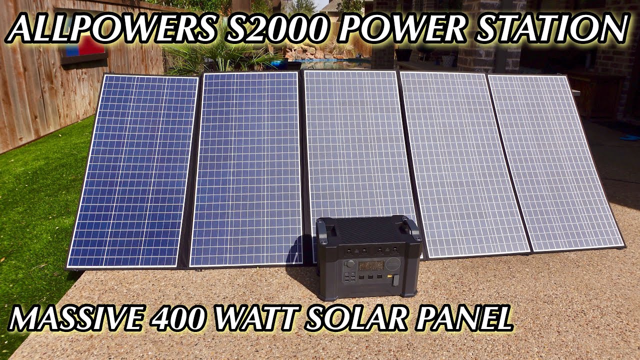 ALLPOWERS S2000 Power Station w/ MASSIVE 400 Watt 