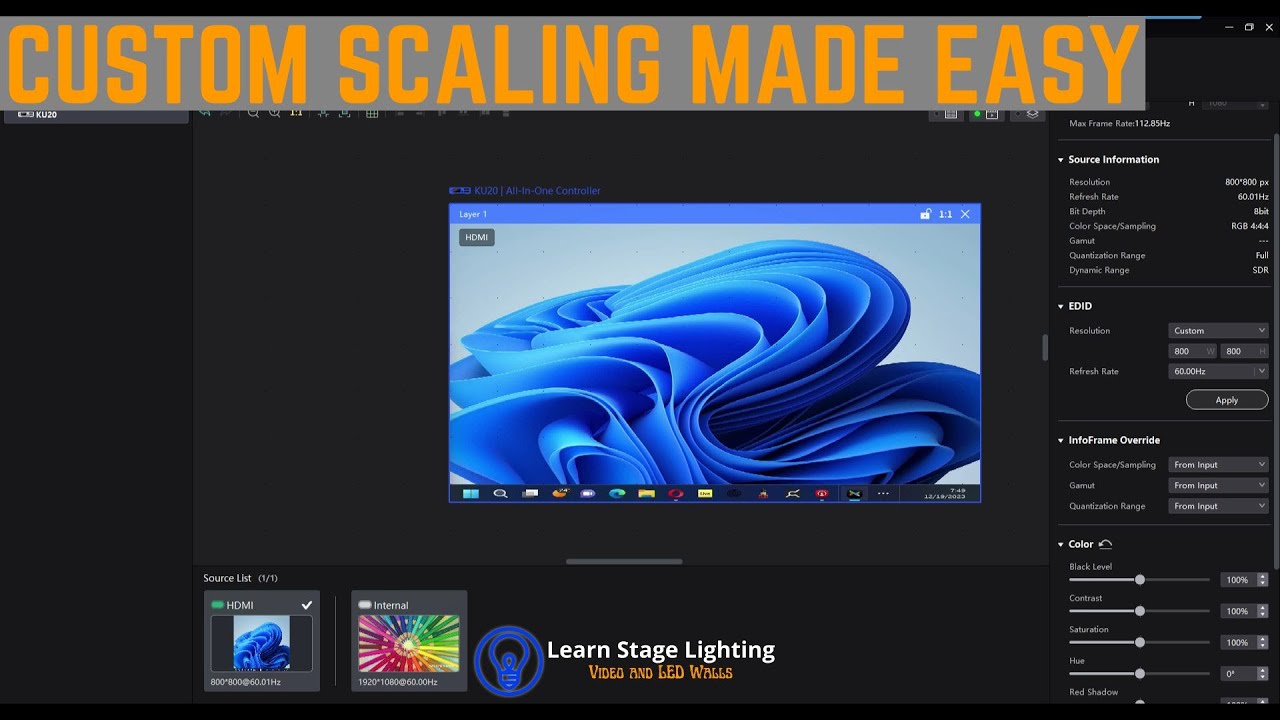 How to Use Custom Resolutions for Your NovaStar LED Processor