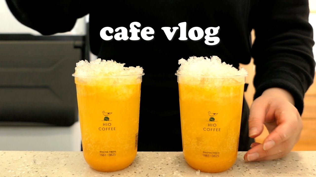 eng) cafe vlog | 🫠 혼자서 27잔 ⁉️ 단체 주문 다 덤벼 💪🏻🤥 | 카페 브이로그 | 하이오커피 | 카페 알바 브이로그 | ASMR