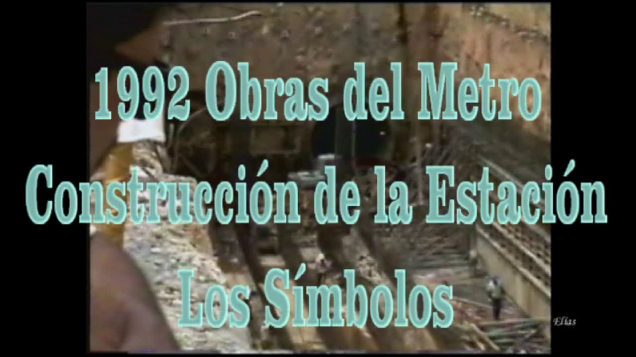 1992  Metro de Caracas.-  Construcción de la estación Los Símbolos