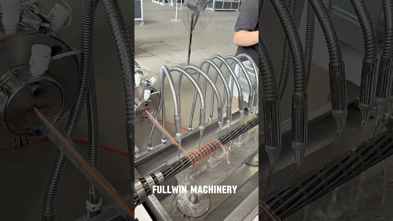 Soft pvc spiral suction hose production line extruder machine #machine #pvchose