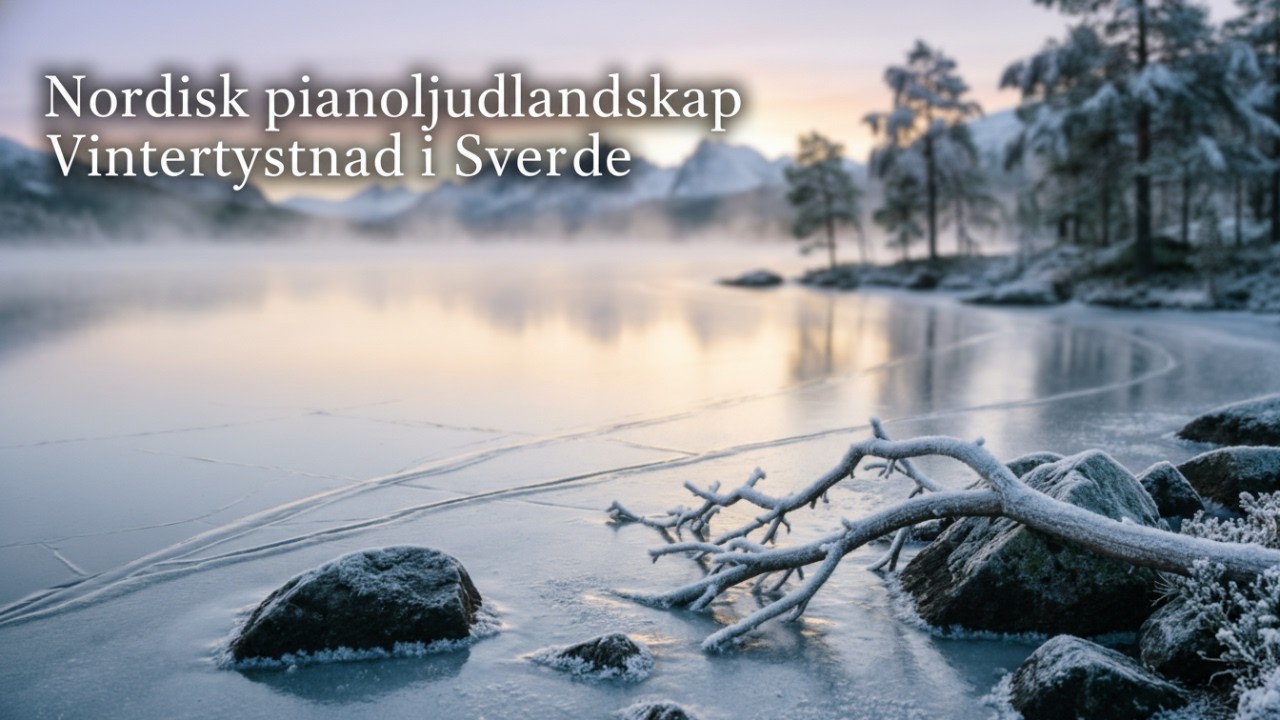 Nordic Piano Soundscape 🧘 Winter Silence in Sweden