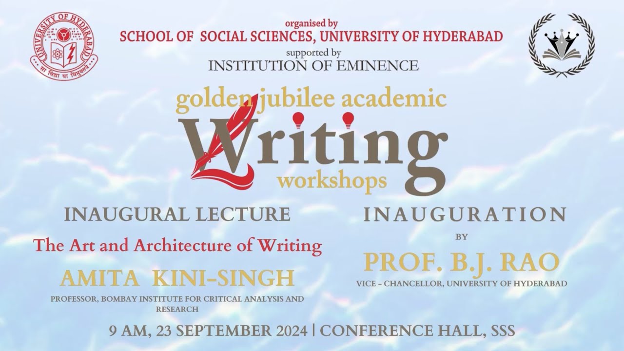 The Art and Architecture of Academic Writing: Prof. Amita Kini Singh - Academic Writing Workshops...