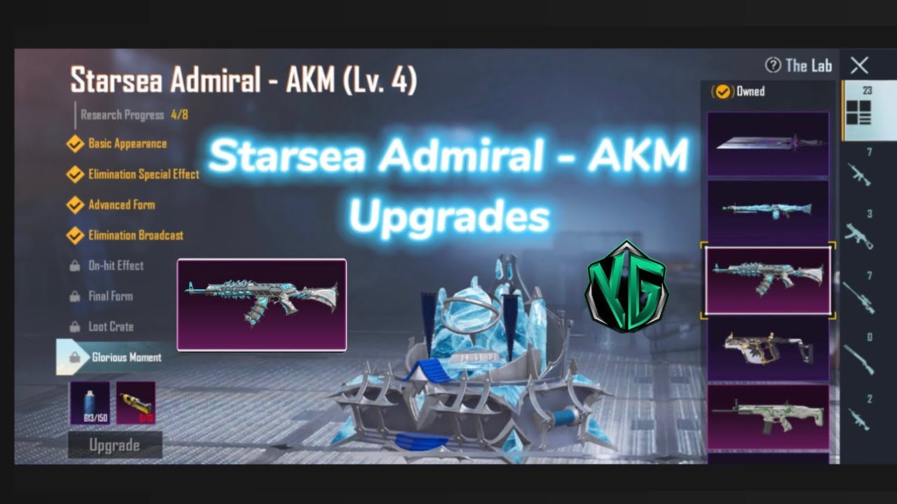 Upgrade My AKM Starsea Admiral | PUBG MOBILE Gun Upgrade