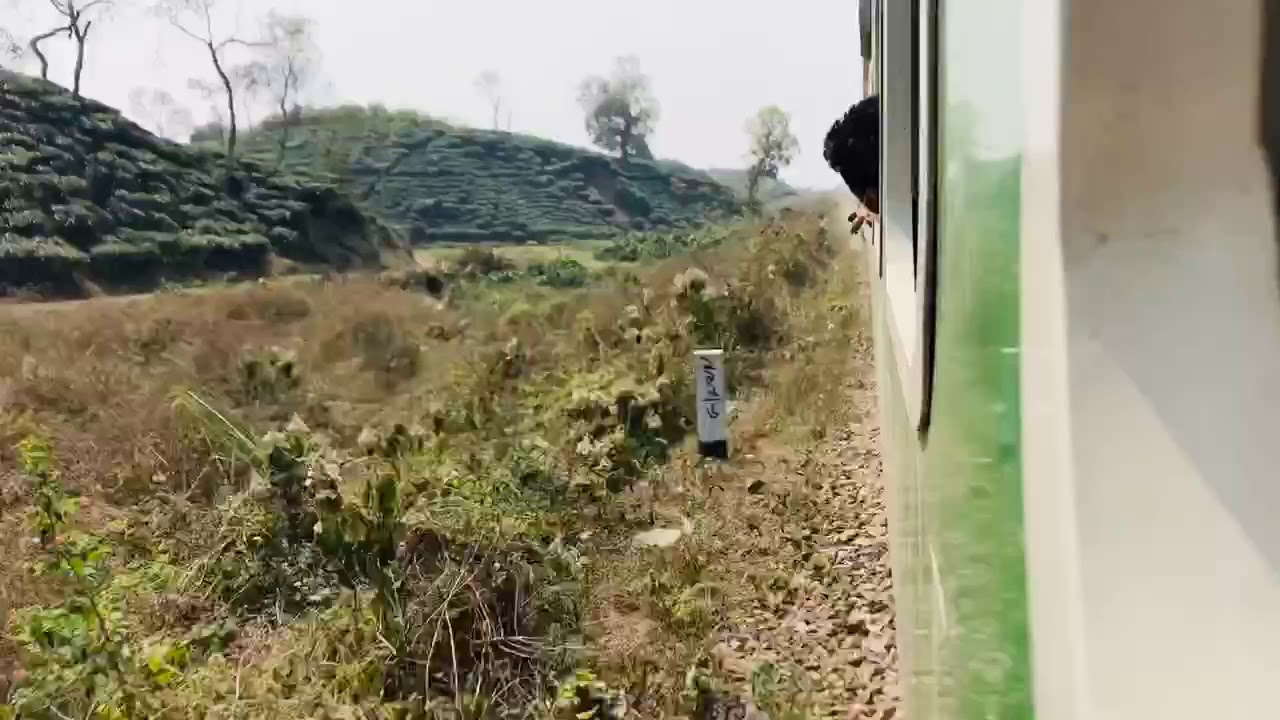 Chittagong Bound Intercity Train 720/Down Paharika Express Passing Lawachara National Park