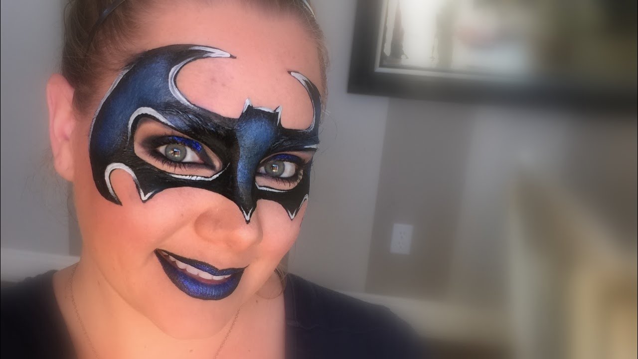 Batman Face Painting and Makeup