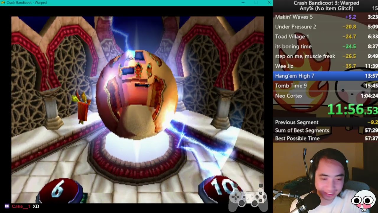 Crash 3 Any% No IG 1:01:52