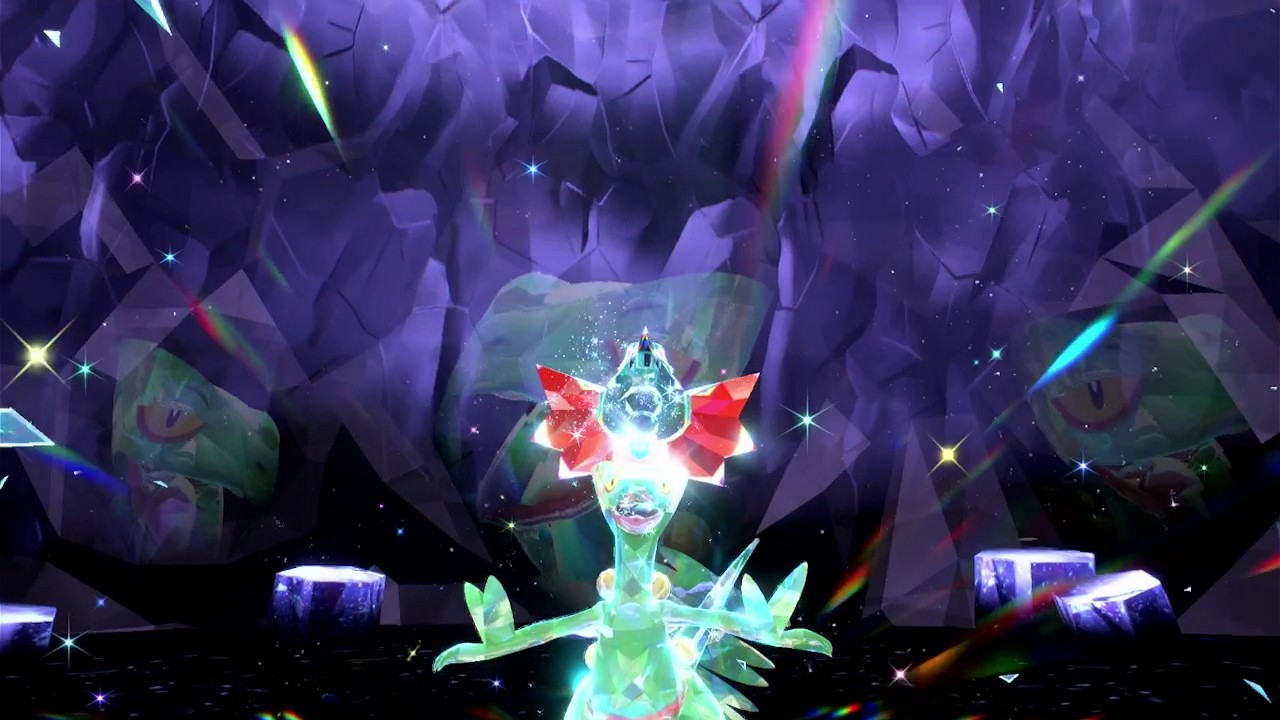 Pokemon Scarlet & Violet Nintendo Switch Sceptile The Unrivaled 7 Star Dragon Type Tera Raid Event