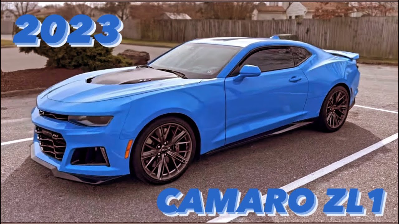 2023 CAMARO ZL1 RAPID BLUE QUICK WALK AROUND / REVIEW. #chevrolet #camaro #2023