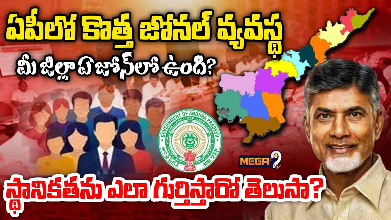 AP New Zonal System 2026 Districts and Multi Zones | AP Cabinet | CM Chandrababu | Mega9tv