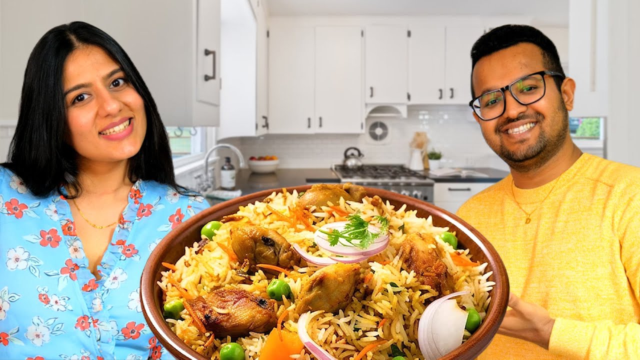 WE MADE CHICKEN BIRIYANI සිංහල vlog - Episode 48 Dan and Devni