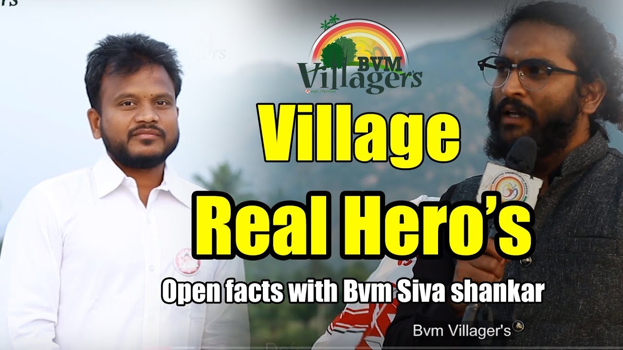 Rayalaseema Village's Real Hero's 2019: Open Facts With Bvm Siva Shankar | Bvm Villager's