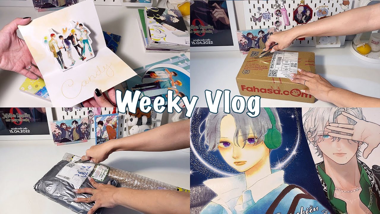 Weeky Vlog #18 : Unboxing Manga | Mùa hè rực rỡ, vi vu NXB Kim Đồng | Huyn Lyn