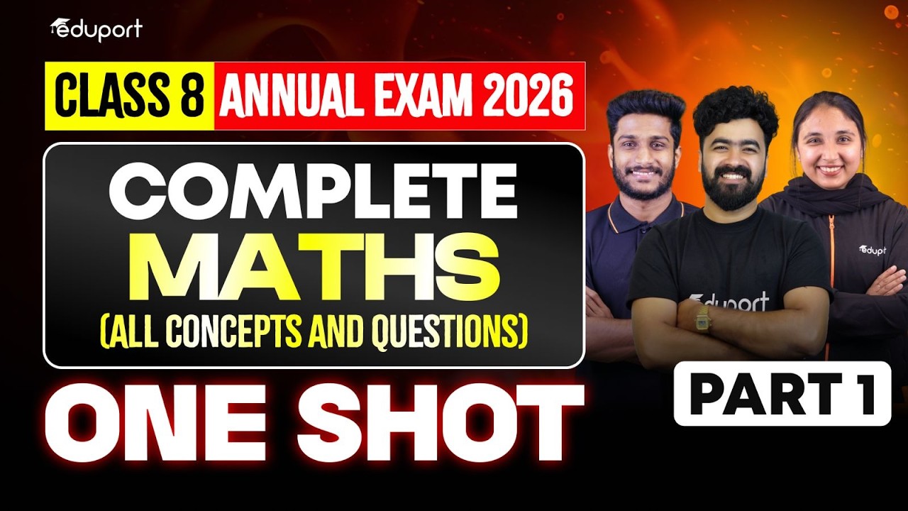 Class 8 Maths complete chapters in oneshot | Full Chapter | All Concepts And Questions - Part 1