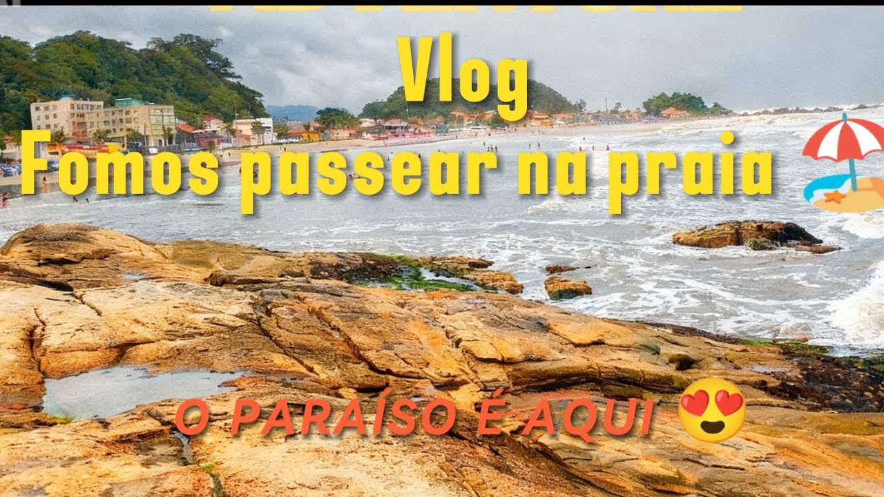 FOMOS PASSEAR NA PRAIA - o clima não estava bom 🏖️😃