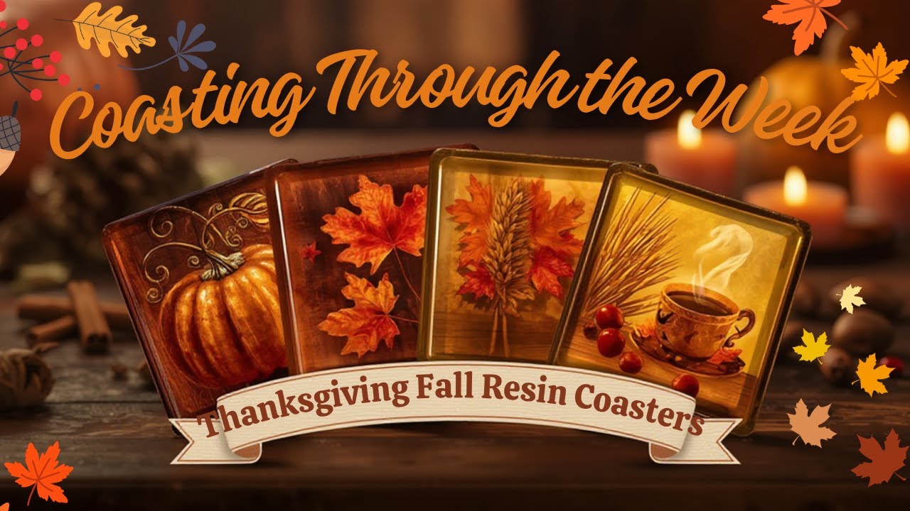 “Fall Crafting Just Got BETTER: UV DTF Resin Coasters / Coasting through the week collab!