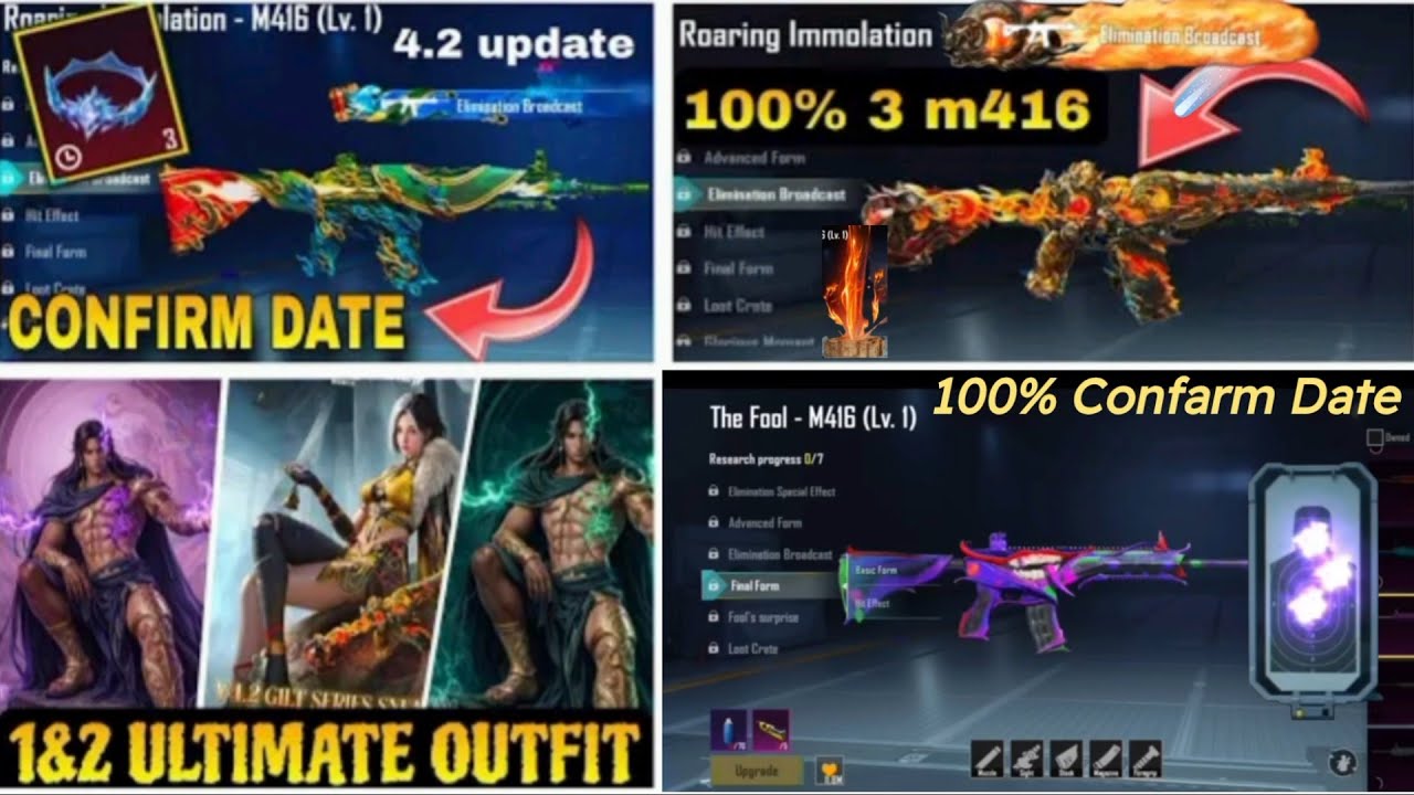 NEW M416 SKIN 3D FULL LEAKS 😱 | NEXT ULTIMATE SET FULL 3D LEAKS  | NEW HONEY BADGER LEAKS |