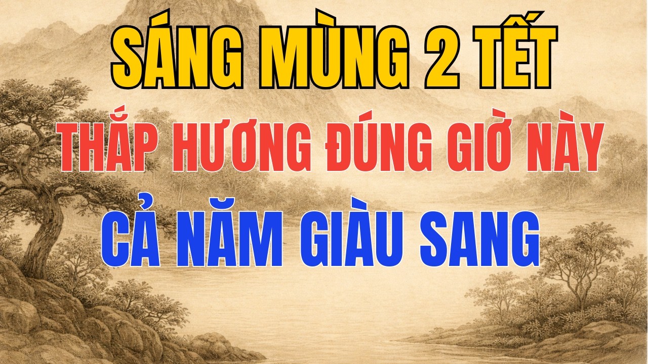 Sáng Mùng 2 Tết: Lỡ Thắp Lệch Giờ Này, Cả Năm Khó Giữ Tiền Giữ Lộc