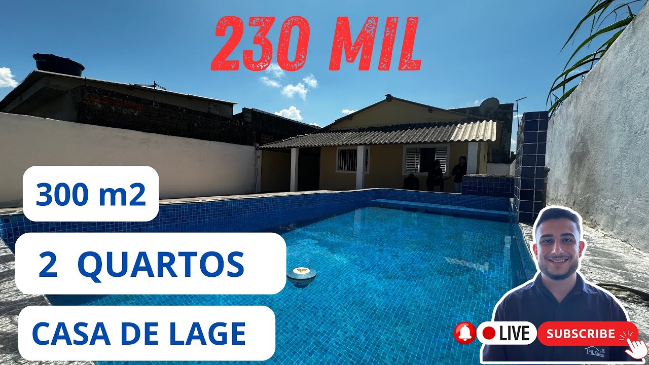 (Vendida) CASA DE 230 MIL COM PISCINA 300 m2 EM ITANHAEM