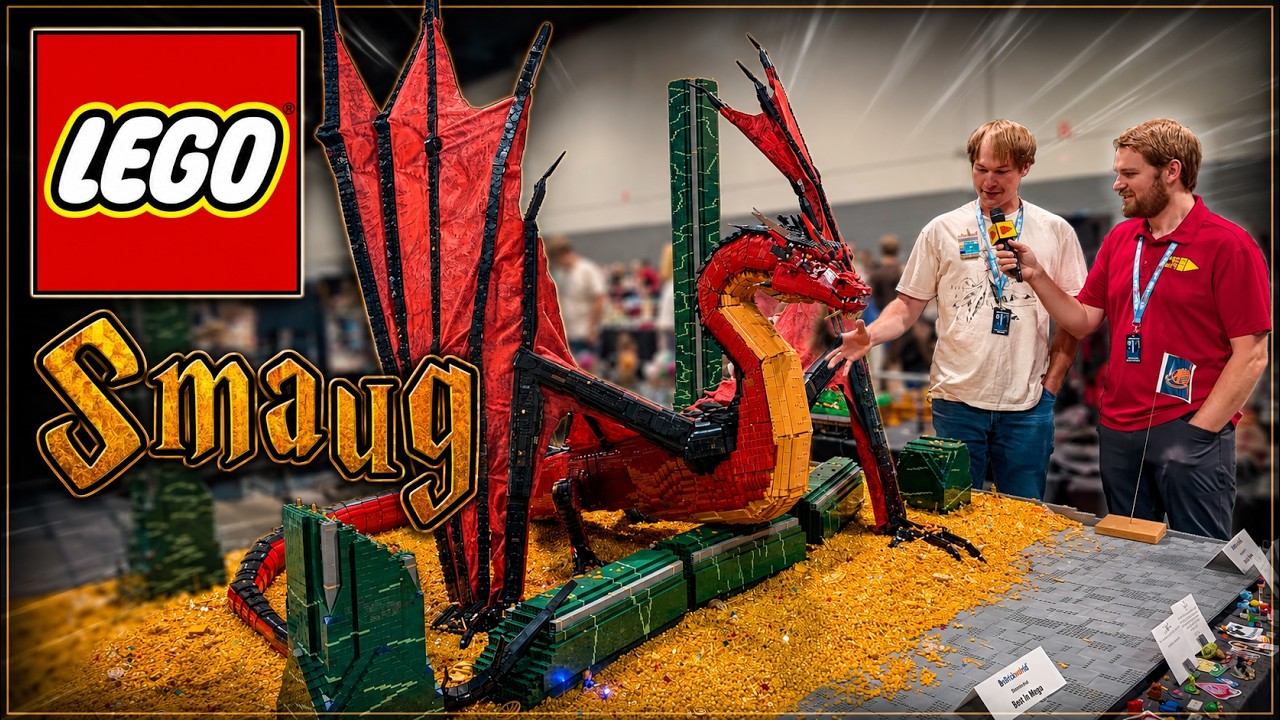 He Built Huge LEGO Smaug Dragon with 150,000 Pieces!