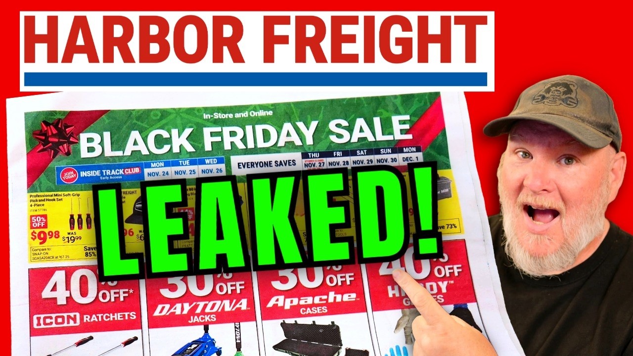 Leaked Harbor Freight Black Friday Sale 2025!  EXCLUSIVE!