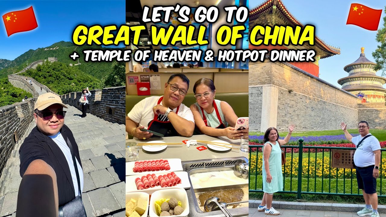 GREAT WALL OF CHINA Adventure + Temple of Heaven & Hotpot Feast in Beijing!🇨🇳 | JM Banquicio