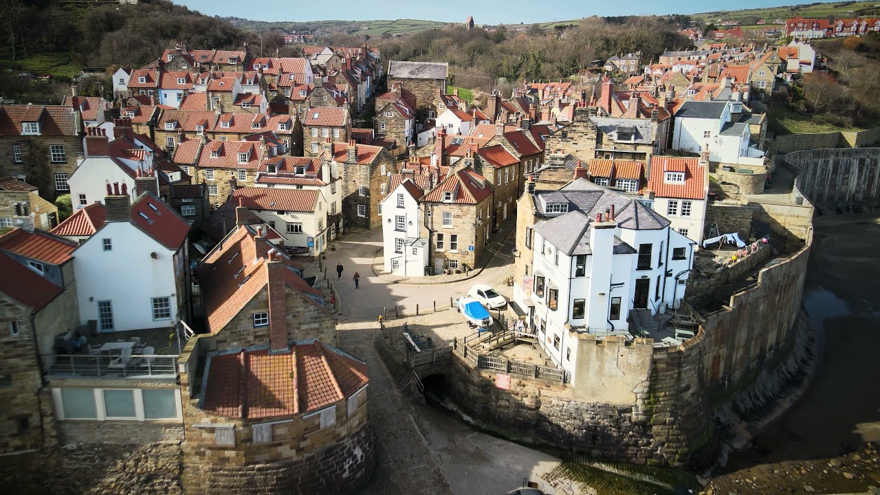 Robin Hoods Bay Drone Footage