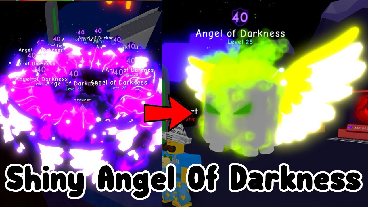 I Made Rarest Shiny Angel Of Darkness! - Bubble Gum Simulator Roblox