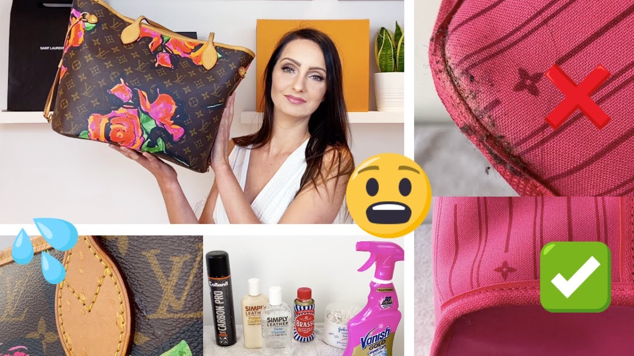 How to clean a Louis Vuitton Bag Inside and Outside Neverfull + Waterproof Vachetta with Carbon Pro